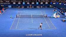 VIDEO kadras: Andy Murray po penkių setų mū&scaron;io nukovė Rogerį Federerį ir pateko į finalą