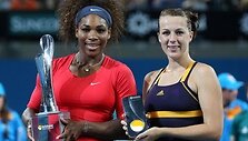 VIDEO kadras: Brisbeno moterų turnyras baigėsi triu&scaron;kinama Serenos Williams pergale
