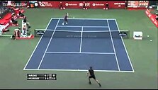 VIDEO kadras: Andy Murray&rsquo;s nugalėjo Rafaelį Nadalį &bdquo;Japan Open&ldquo; finale 