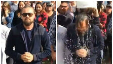 Leonardo DiCaprio priėmė ledinio vandens i&scaron;&scaron;ūkį