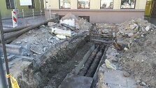 Perkasta Vokiečių g. dalis Vilniuje.