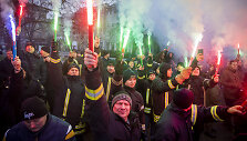 Nacionalinio pareigūnų profesinių sąjungų susivienijimo  organizuota pareigūnų protesto akcija