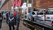 Projekto &bdquo;Geležiniai spąstai&ldquo; automobilis &ndash; prie Vilniaus &bdquo;Akropolio&ldquo;