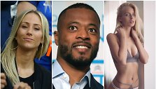 Patrice'as Evra apgaudinėjo savo žmoną Sandrą Evrą (kairėje), esą i&scaron;vykęs darbo reikalais, nors buvo su M.Alexandra (de&scaron;inėje).