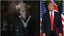 Johnny Deppas filme &bdquo;Fantastiniai gyvūnai: Grindelvaldo nusikaltimai&ldquo; ir Donaldas Trumpas