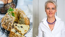 Nida Degutienė ir jos kepta mielinė boba
