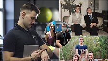 Lukas Kiveris su draugais, Konstantinu Kiveriu-Lilu, Evgenya Redko