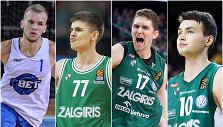 Arnas Velička, Kerras Kriisa, Laurynas Birutis ir Lukas Uleckas. Pastarasis formaliai nepriklauso &bdquo;Žalgiriui&ldquo;.