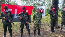 ELN sukilėliai Kolumbijoje.