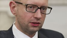 Ukrainos laikinasis premjeras Arsenijus Jaceniukas
