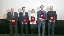 Andrejus Zadneprovskis, Laura Asadauskaitė, Edvinas Krungolcas ir Justinas Kinderis