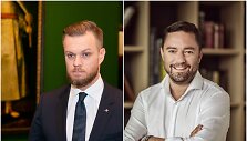 Gabrielius Landsbergis ir Liudvikas Andriulis