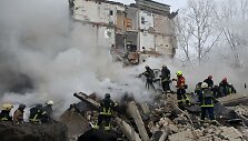 Rusijos smūgio padariniai Kyjive