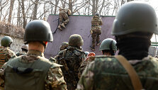 Ukrainos 3-iosios atskiros &scaron;turmo brigados naujų karių mokymai