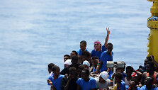 Migrantai laive &bdquo;Aquarius&ldquo;