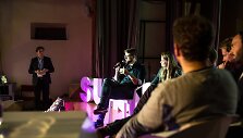 Panel diskusijas su Mindaugu Glodu