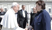 Popiežius Pranci&scaron;kus ir Loreta Graužinienė