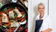 Nida Degutienė ir jos gamintas daržovių tro&scaron;kinys su žuvimi