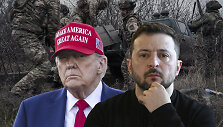 Volodymyras Zelenskis ir Donaldas Trumpas 
