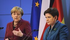 Angelos Merkel vizitas Lenkijoje