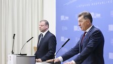 Sauliaus Skvernelio ir Algirdo Butkevičiaus spaudos konferencija