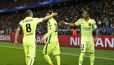 Andresas Iniesta, Lionelis Messi ir Neymaras