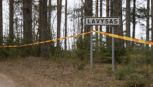 Ant Lavyso ežero nukritęs objektas
