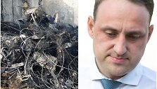 N.Cesiulis stebisi, kad užgesinus gaisrą jo padarinių likviduoti dar nepradėta.