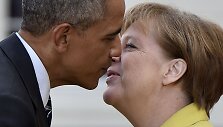 Barackas Obama ir Angela Merkel