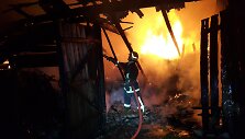 Sudegė daugiavaikės &scaron;eimos prižiūrimas ūkinis pastatas