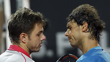 Stanas Wawrinka ir Rafaelis Nadalis