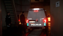 Policijos ma&scaron;ina tardymo izoliatoriaus kieme