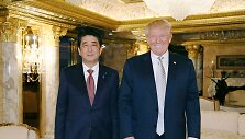 Shinzo Abe ir Donaldas Trumpas Niujorke