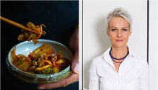 Nida Degutienė ir jos ruo&scaron;tos kopūstų ir ridikų kimči salotos