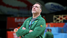 Arvydas Sabonis rinktinės treniruotėje