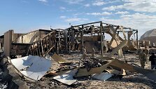 Al Asado karinė bazė Irake po Irano raketų atakos
