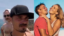 Leonardas Pobedonoscevas su žmona ir Audrius Bružas