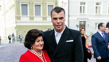 Juozas Statkevičius su mama Vanda
