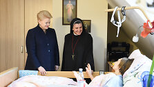 Prezidentė lankėsi Vilniaus pal. kun. Mykolo Sopočkos hospise