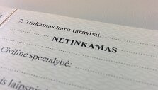 Netinkamas karo tarnybai
