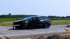 Lietuvio vairuojamos &bdquo;Tesla&ldquo; avarija Lenkijoje