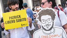 Protestas Italijoje dėl Patriko Zaki įkalinimo