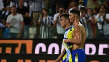 Cristiano Ronaldo &scaron;ventė įvartį, kuris buvo at&scaron;auktas.