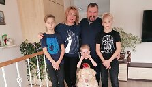 Marius Kuitniauskas su &scaron;eima