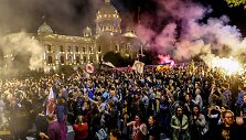 Protestai prie&scaron; A.Vučičiaus valdžią Belgrade