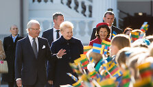 &Scaron;vedijos karali&scaron;koji &scaron;eima susitiko su prezidente Dalia Grybauskaite.