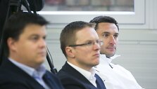 Lietuvos futbolo federacijos stadione spaudos konferencija