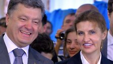 Petro Poro&scaron;enka su žmona Marina