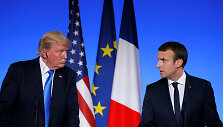D.Trumpas ir E.Macronas Paryžiuje