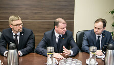 Linas Kukuraitis, Saulius Skvernelis, Aurelijus Veryga
